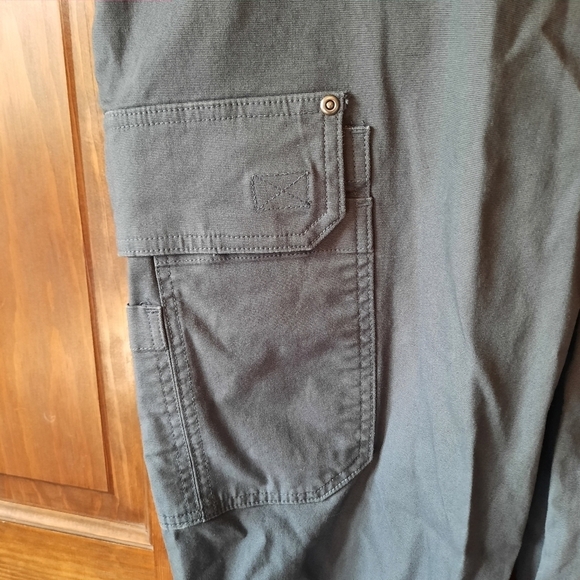 Duluth Trading Co Flex Fire Hose Cargo Work Pants Vintage Indigo 45507 40×34 - Picture 7 of 16